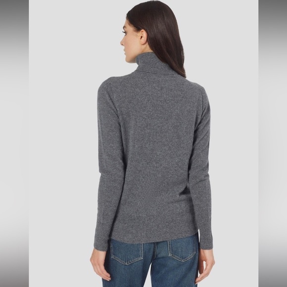 Equipment cashmere sweater size S turtleneck heather grey Delafine - Picture 3 of 5